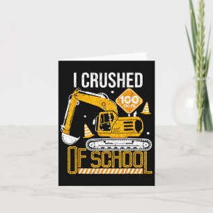 Carte J'Ai Écrasé 100 Jours De Construction D'Enfants