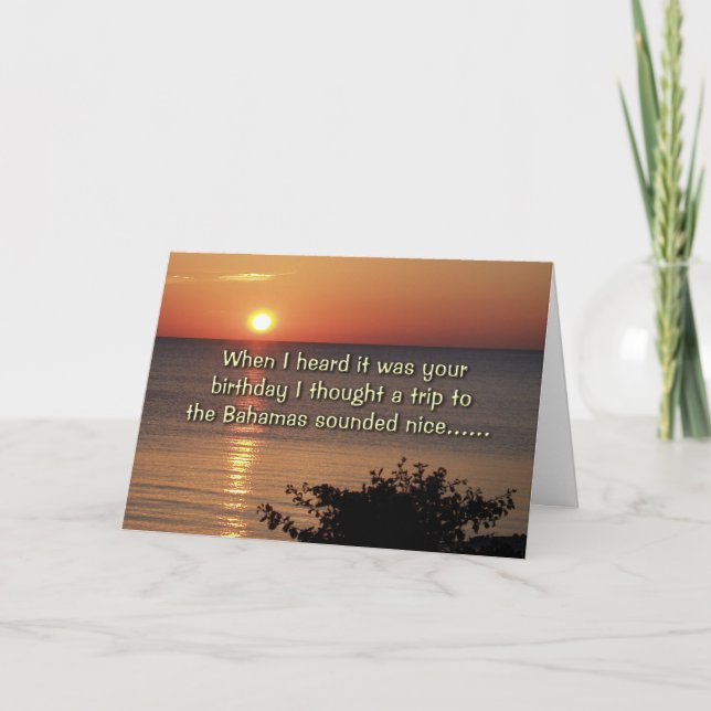 Carte J'ai entendu dire que c'était ton anniversaire (Devant)