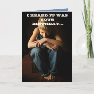 CARTE J'AI ENTENDU QUE C'ÉTAIT VOTRE ANNIVERSAIRE