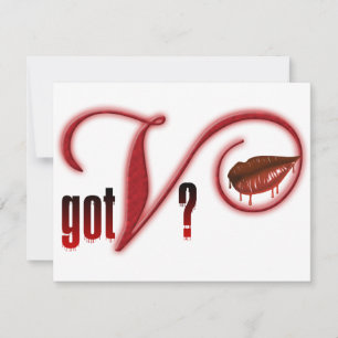 Carte J'Ai Le Sang Vampire