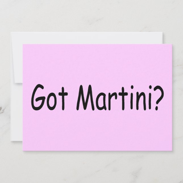 Carte J'ai Martini (Devant)