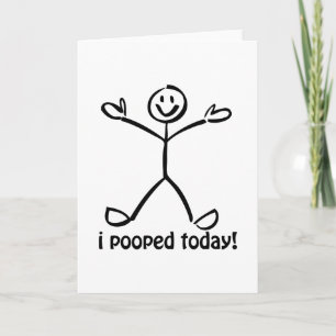 Carte J'Ai Poopé Aujourd'Hui