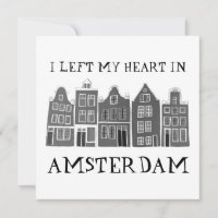 J'ai quitté mon coeur à Amsterdam Holland Canal Ma
