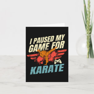 Carte J'Ai Suspendu Mon Jeu Pour Karate Video Gaming Gif