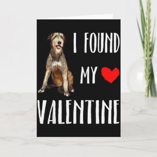 Carte J'ai trouvé mon chien irlandais Wolfhound amateur 