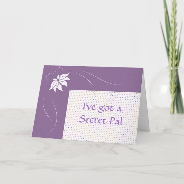 Carte J'ai un ami secret (Devant)