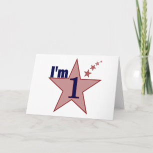 Carte J'ai un ans (la ?ère fête d'anniversaire de