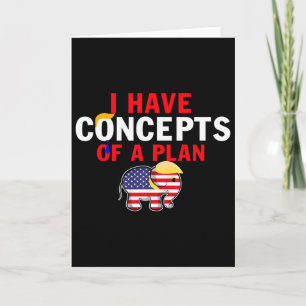 Carte J'ai un concept de plan drôle Trump Harris