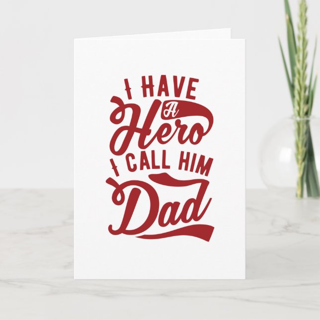 Carte J'ai un héros (Devant)