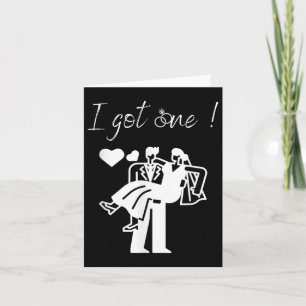 Carte J'Ai Une Femme Drôle Mens Groom Wedding Party Jus