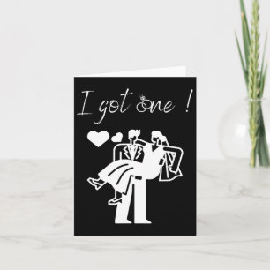 Carte J'Ai Une Mariée Amusante Fête de Mariage Hommes Gr