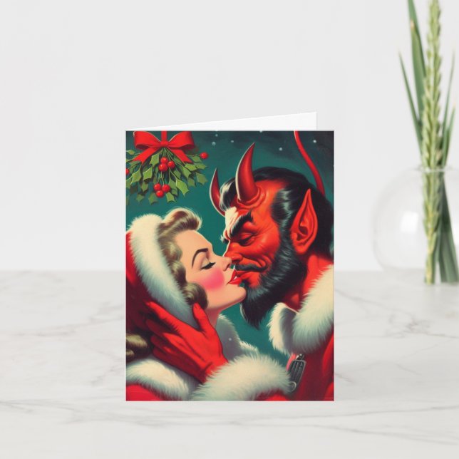 Carte J'Ai Vu maman embrasser Satan (Devant)