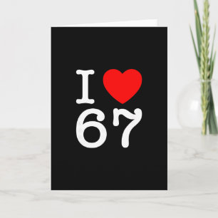 Carte J'aime 67 67 Six Sept Mème