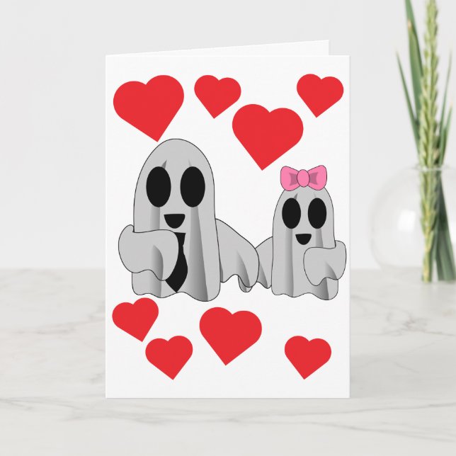 Carte J'aime Boo Papa de la fille (Devant)