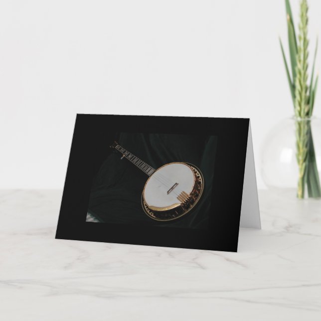CARTE J'AIME CÉLÉBRER VOTRE ANNIVERSAIRE-BANJO (Devant)