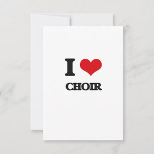 Carte J'aime Choir