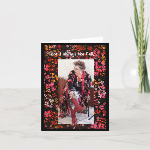 Carte J'aime Chute et porter des bottes préférées