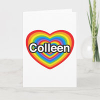 J'aime Colleen. Je t'aime Colleen. Coeur