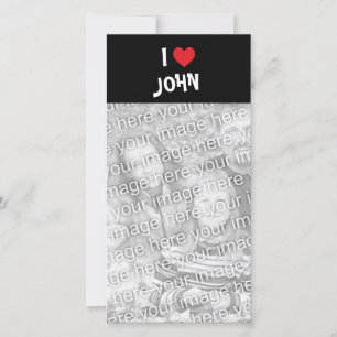 Carte J'aime John