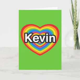 Carte J'aime Kevin. J'aime Kevin. Heart (homonymie)