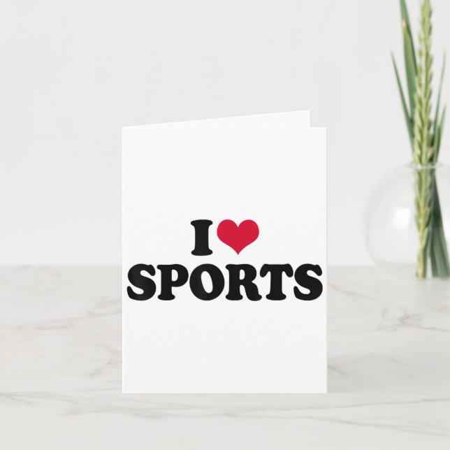 Carte J'aime la motivation de forme de Srts (Devant)