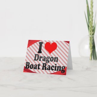 Carte J'aime la régate de dragon