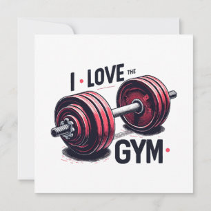 Carte J'aime la salle de sport