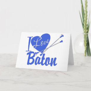 Carte J'aime le bâton