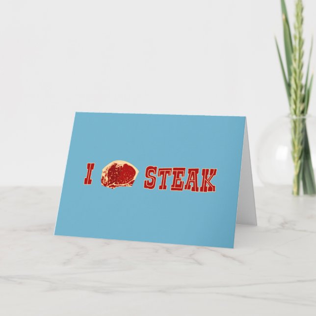 Carte J'aime le steak (Devant)