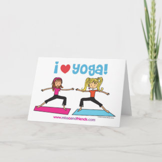 Carte j'aime le yoga