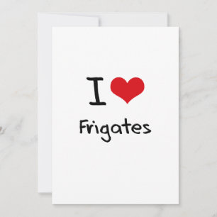 Carte J'aime les frégates