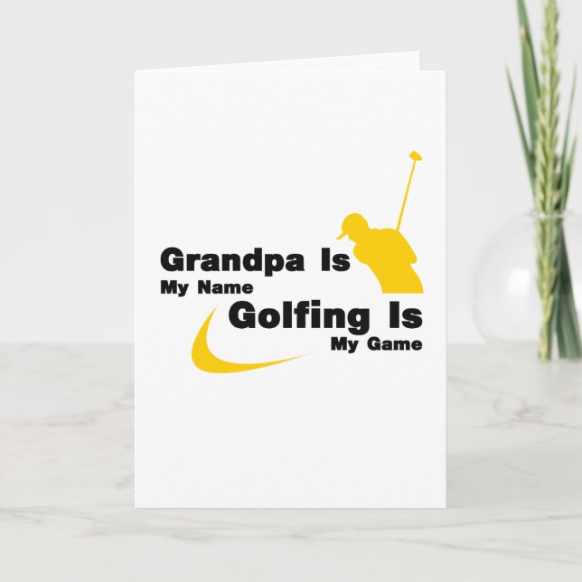 Carte J'Aime Les Gros Putts Et Je Ne Peux Pas Mentir Gol (Devant)
