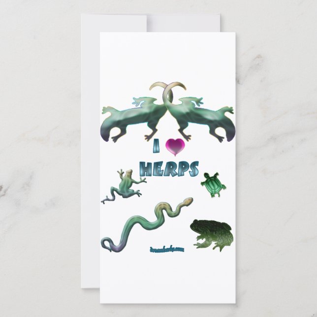 Carte J'aime les herbes (Devant)