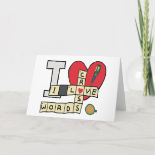 Carte J'Aime Les Mots Croisés Puzzles