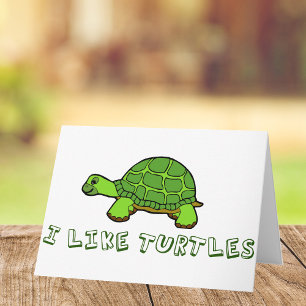 Carte J'Aime Les Tortues