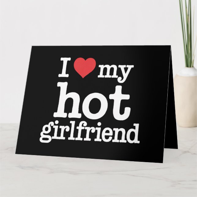 Carte J'aime ma copine sexy Cadeau de la Saint-Valentin  (Devant)