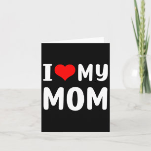 Carte J'Aime Ma Mère Drôle Mères Jour Cadeaux Pour Maman