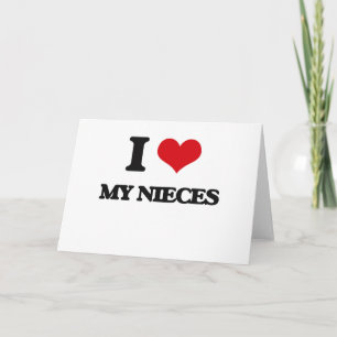 Carte J'Aime Mes Nièces