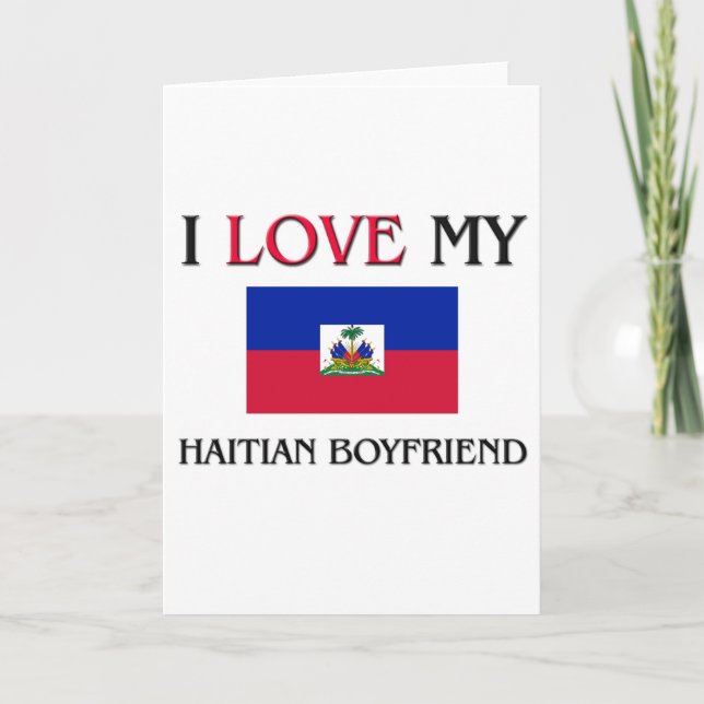 Carte J'aime mon ami haïtien (Devant)
