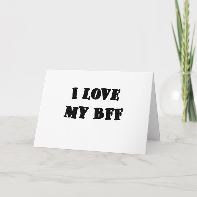 Carte J'aime mon BFF (Devant)