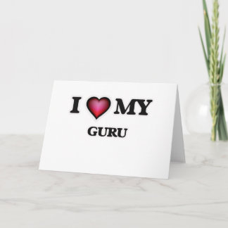 Carte J'aime mon Guru