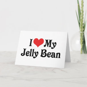 Carte J'Aime Mon Jelly Bean