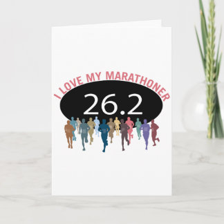 Carte J'aime mon marathonien