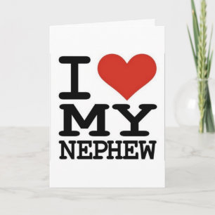 CARTE ****J'AIME MON NEPHEW**** ANNIVERSAIRE