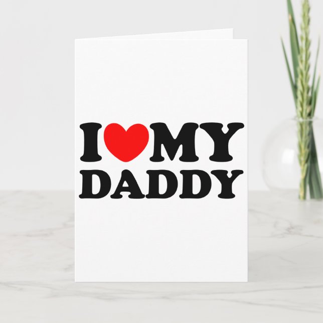 Carte J'Aime Mon Papa (Devant)