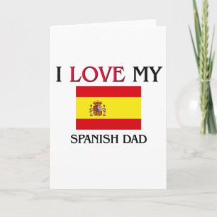 Carte J'Aime Mon Père Espagnol