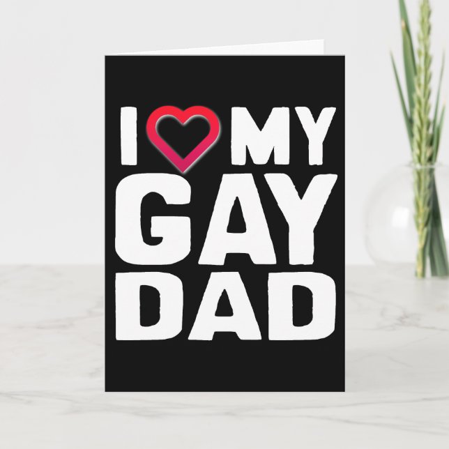CARTE J'AIME MON PÈRE GAY (Devant)
