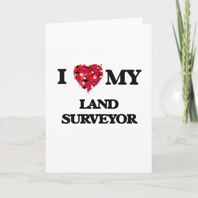 Carte J'aime mon Surveyor (Devant)