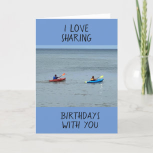 CARTE J'AIME PARTAGER LES ANNIVERSAIRES AVEC VOUS - STYL