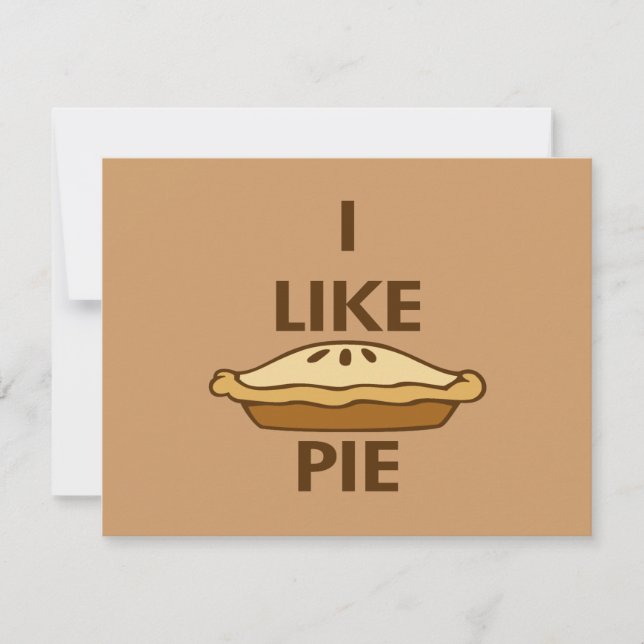 Carte J'Aime Pie (Devant)